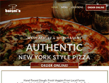 Tablet Screenshot of baronispizza.com